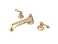 Polished Brass Roman Tub Filler with Metal Lever Handle C263839