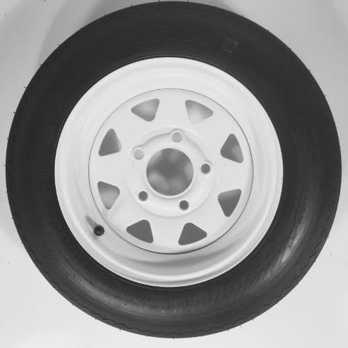 2-Pack Trailer Wheel & Tire 480-12 4.80-12 4.80x12x22 LRC 5 Hole White Spoke H6133