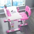Height Adjustable Kids Desk and Chair Set with Storage Drawer X996995