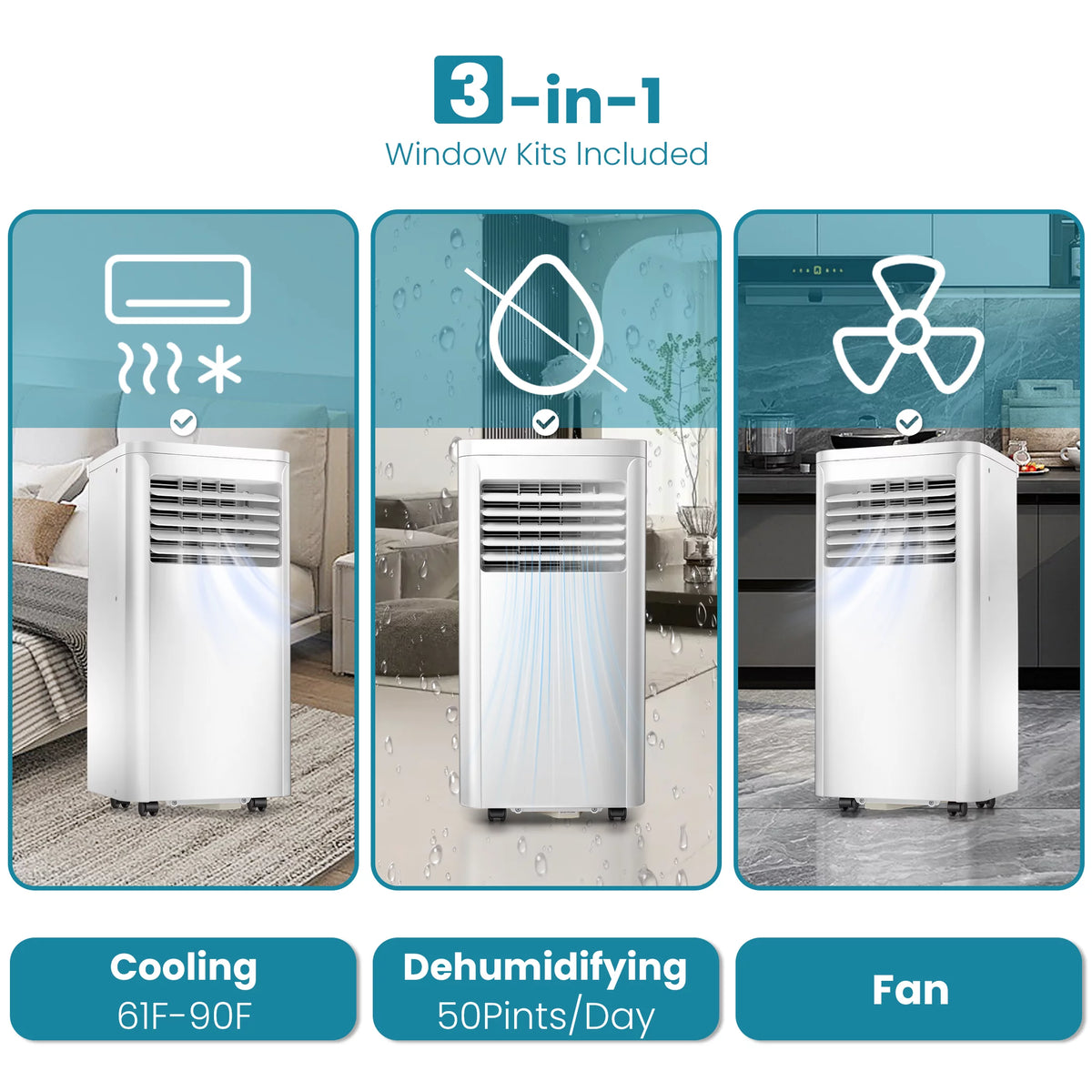 Portable Air Conditioner 6000BTU 10000 BTU ASHRAE S93346