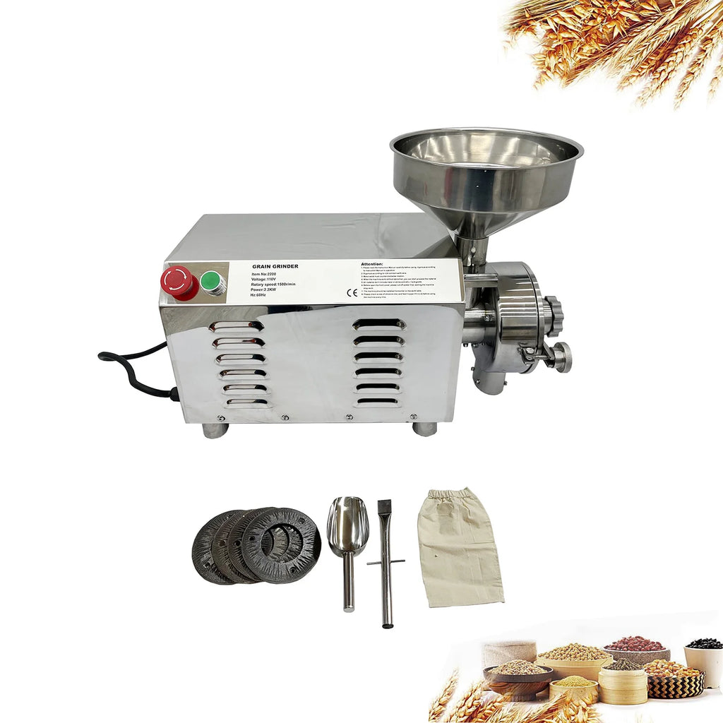 Electric Mini Flour Mill Grain Spices Grinding Machine H175