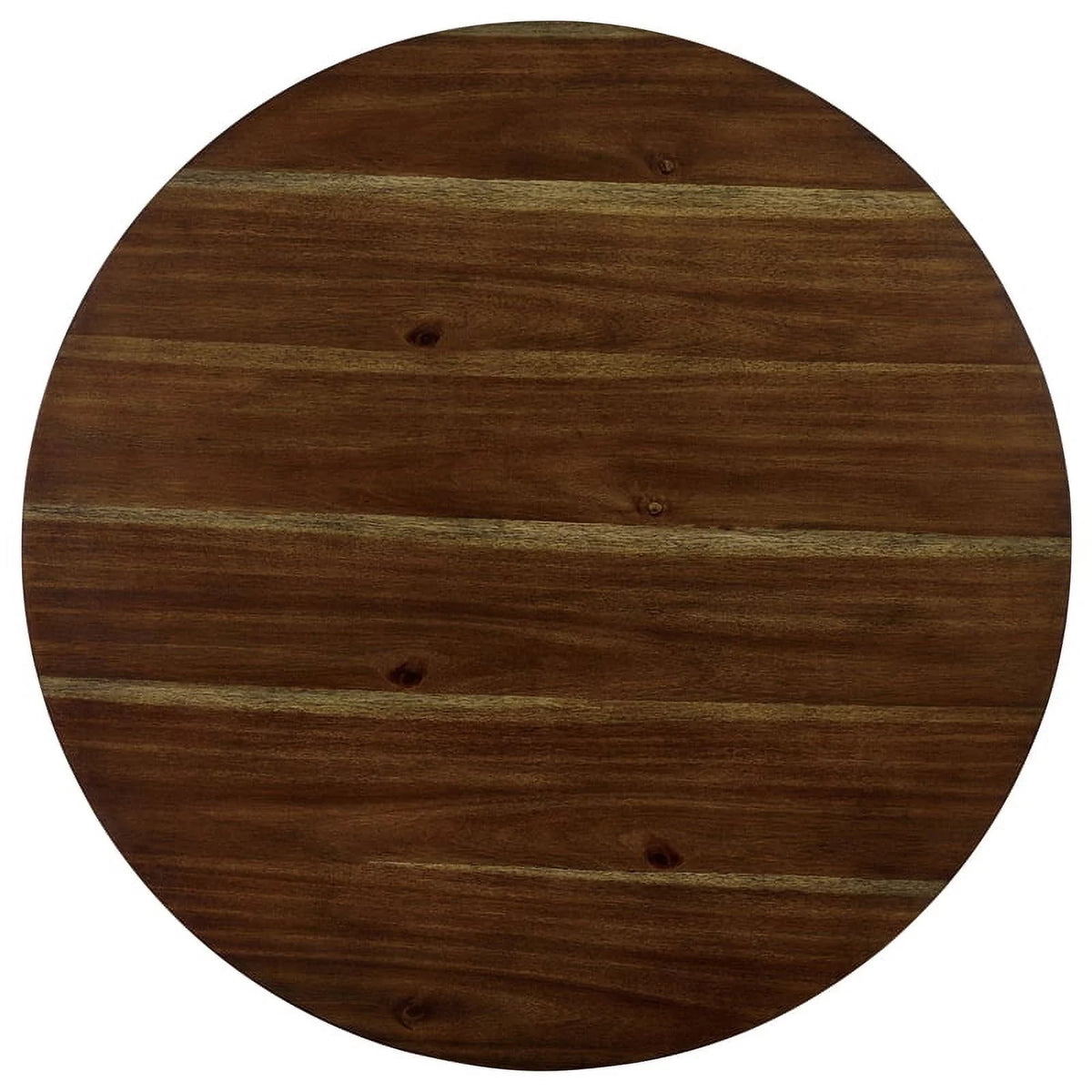 Wood 3-Piece Round Dining Table Set in Walnut C2886