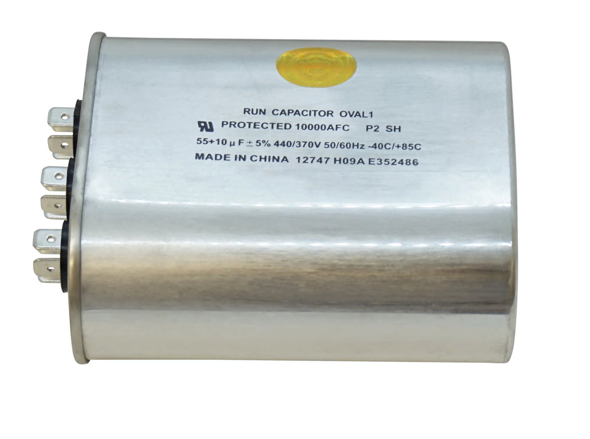 Oval 55 + 10 Mfd. 440 Volt Dual Run Capacitor Y53297