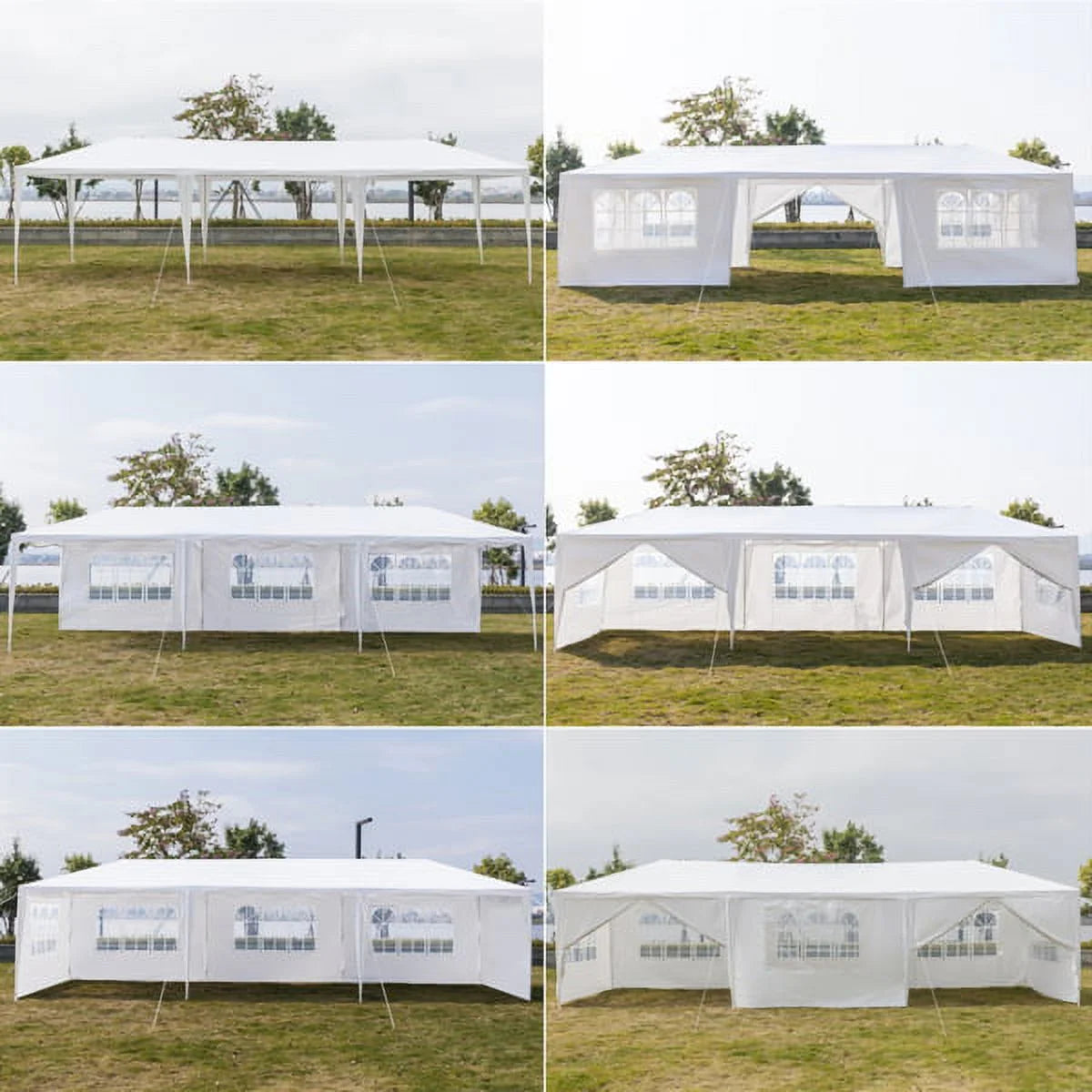 10'x30' Outdoor Canopy Tent with 8 Removable Sidewalls A393646