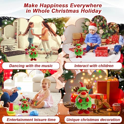 LED Musical Reindeer Stuffed Animal Plush Toy N478