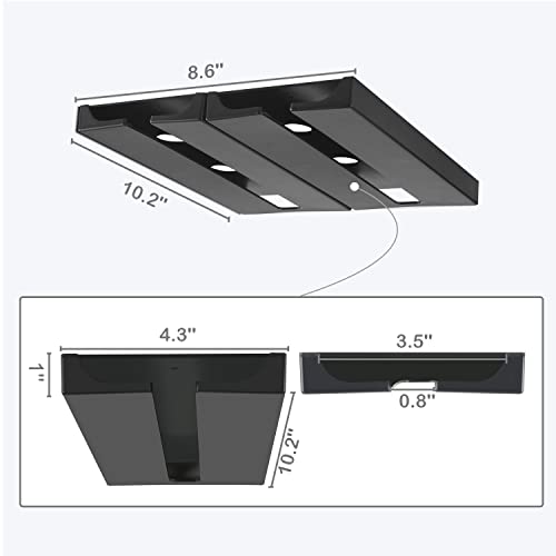 Black 4 Pack Plastic Wine Glass Rack with 4 Coasters S113