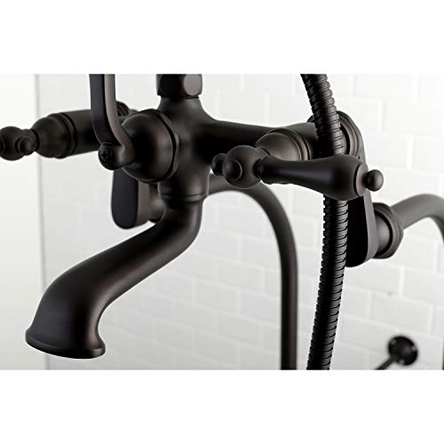 Vintage Tub Filler Combo with Lever Handle, Polished Chrome W6549