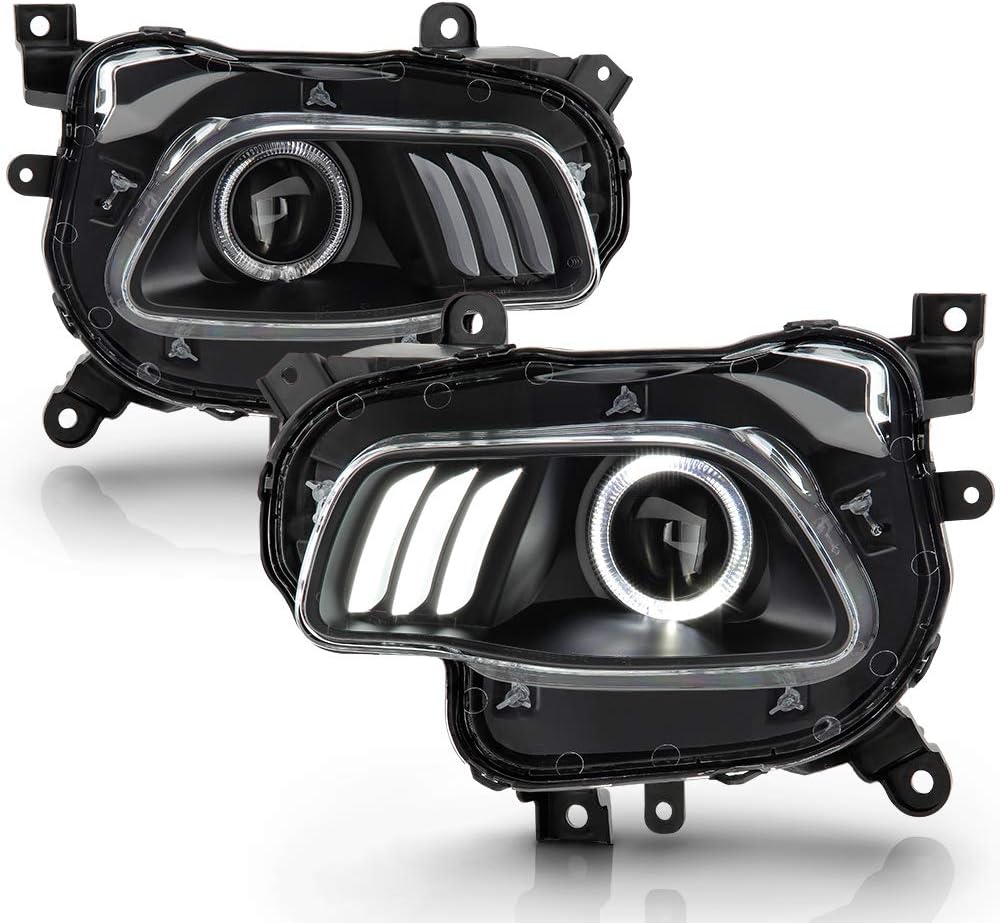 2014-2018 Jeep Cherokee Black Housing Projector Headlights Assembly T633663