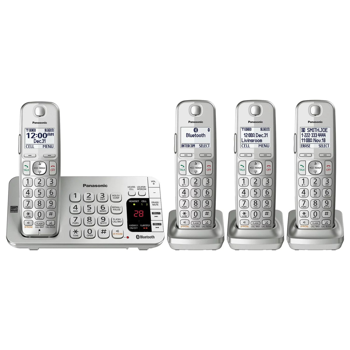 Cordless Phone System 4-Handset J1698