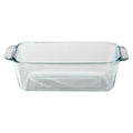 1.5-Quart Clear Glass Loaf Pan (Set of 2) S8557