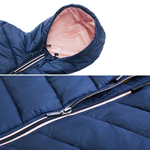 Lightweight Water-Resistant Hooded Puffer Jacket S304