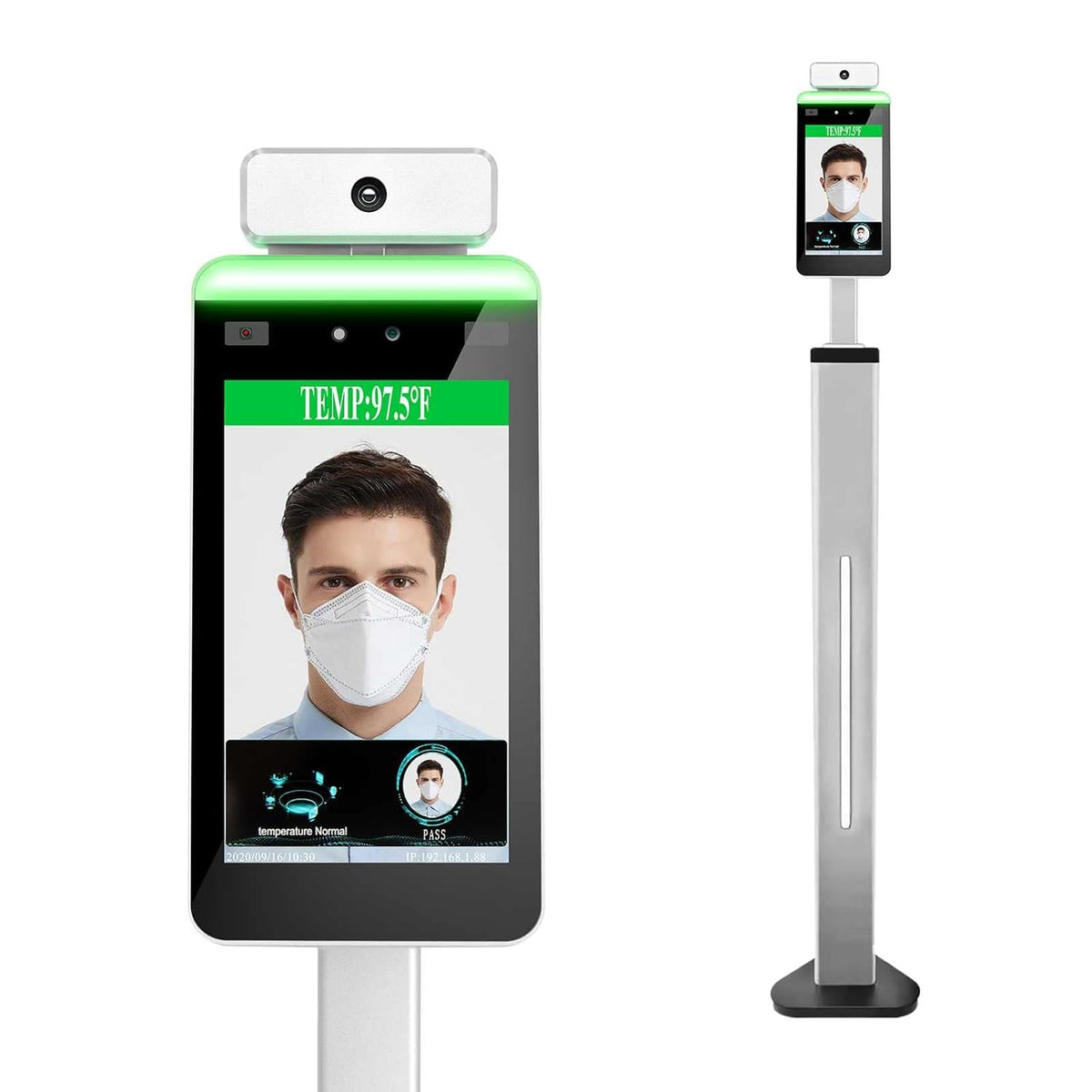 Non-Contact Face Recognition Body Temperature Scanner Kiosk Q768352