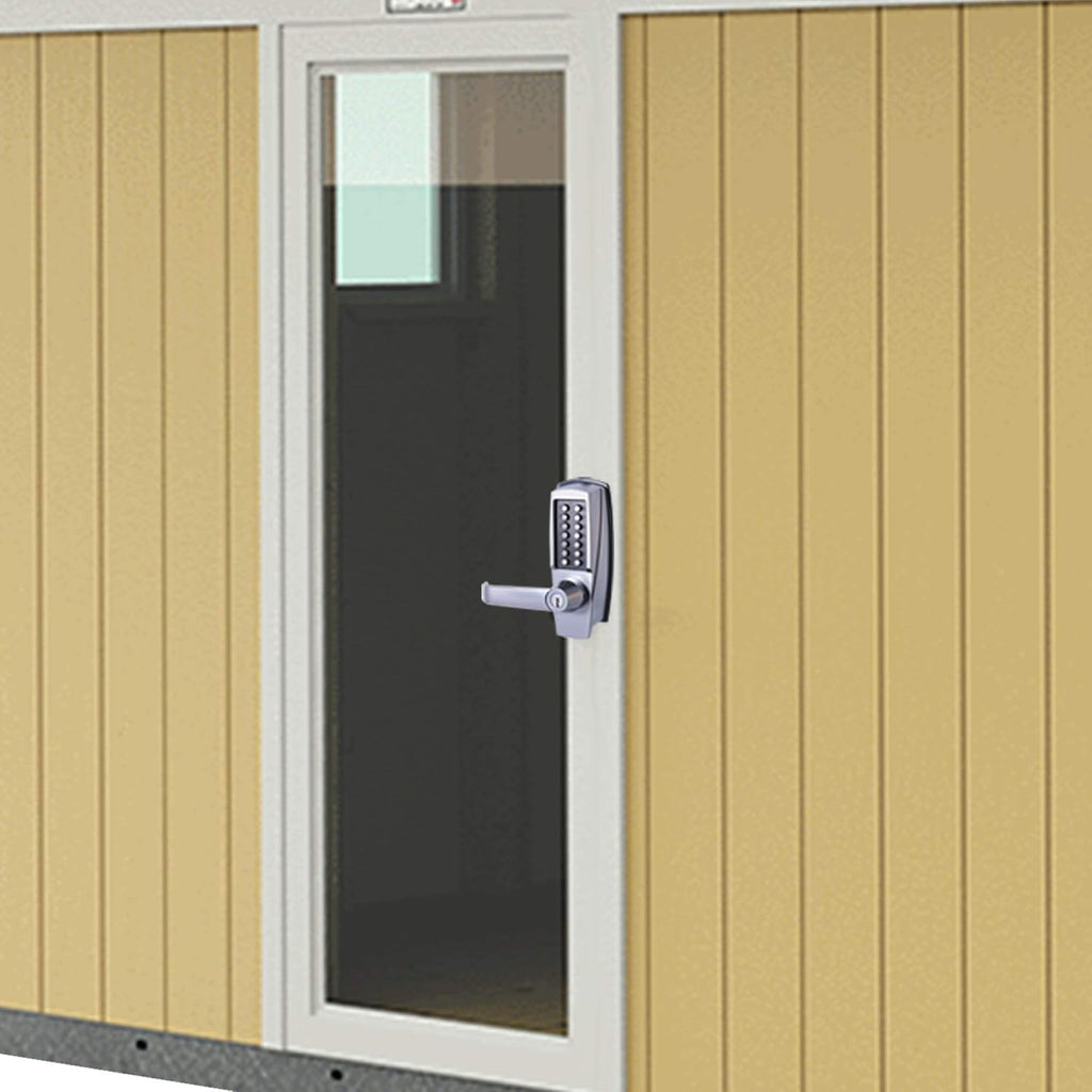Mechanical Push Button Lever Lock, 60mm Backset, 13 Digit Keypad, Satin Chrome K760