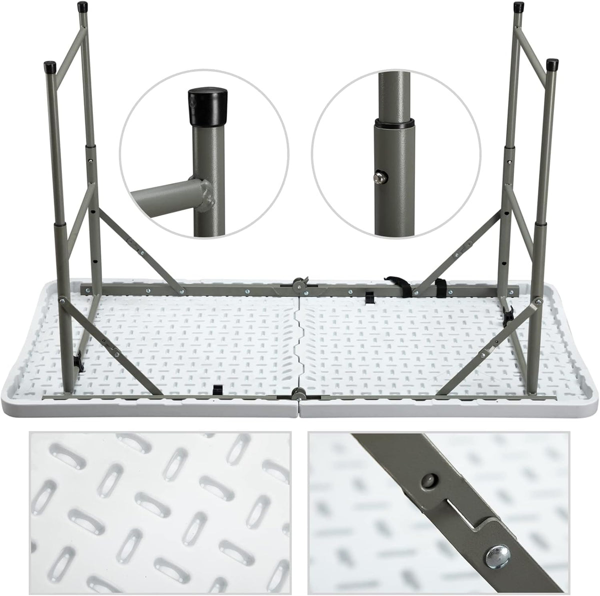 4ft Height Adjustable Plastic Picnic Table P21996
