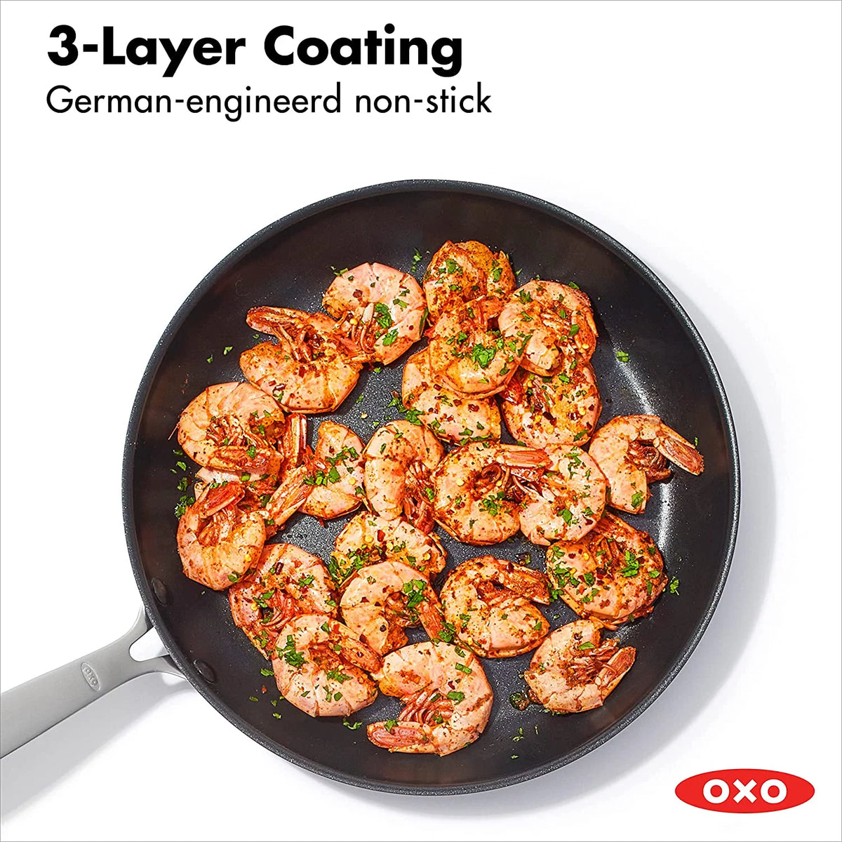 10 Piece Nonstick Gray Cookware Set V5264