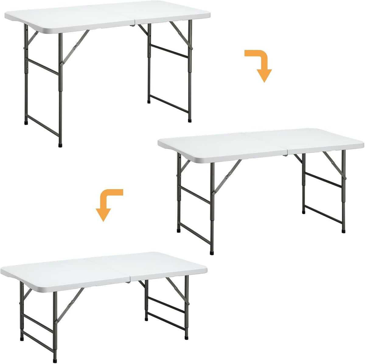 4ft Height Adjustable Plastic Picnic Table P21996