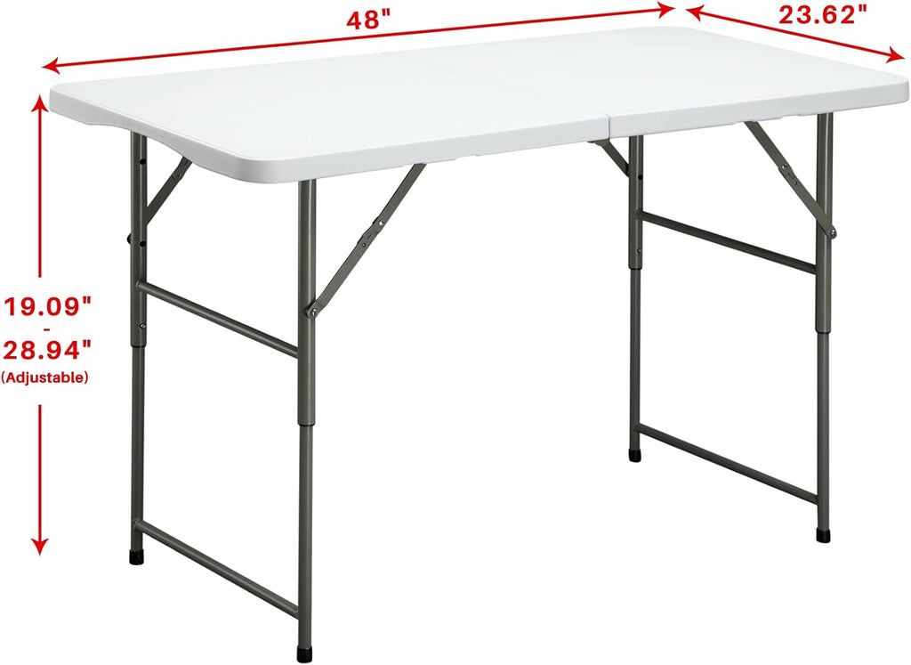 4ft Height Adjustable Plastic Picnic Table P21996