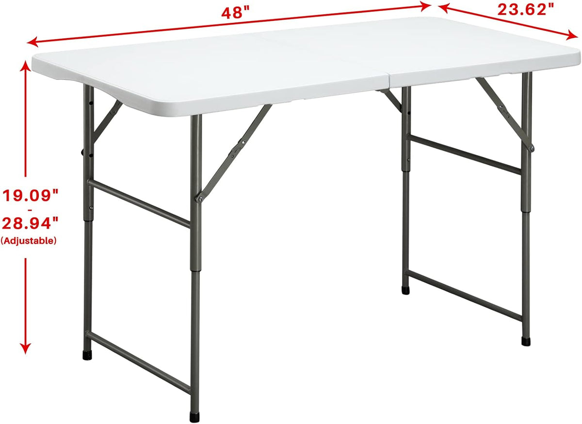 4ft Height Adjustable Plastic Picnic Table P21996