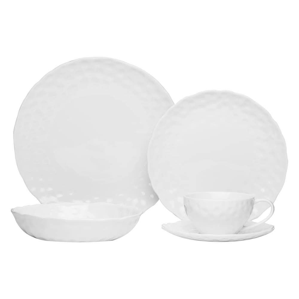 White Marble Salad Plate Set of 6 K61944