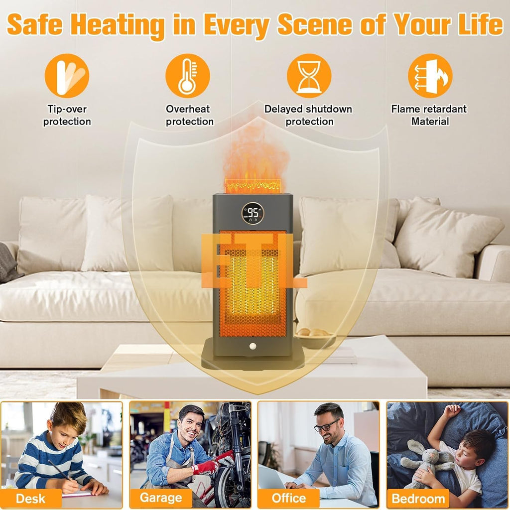 PTC Portable Electric Ceramic Space Heater with Oscillating L704