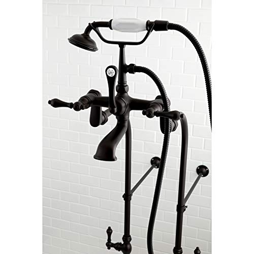Vintage Tub Filler Combo with Lever Handle, Polished Chrome W6549