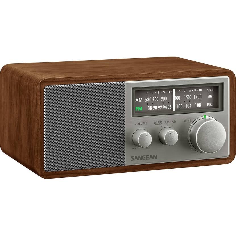 Wood Cabinet AM/FM Analog Radio S314121
