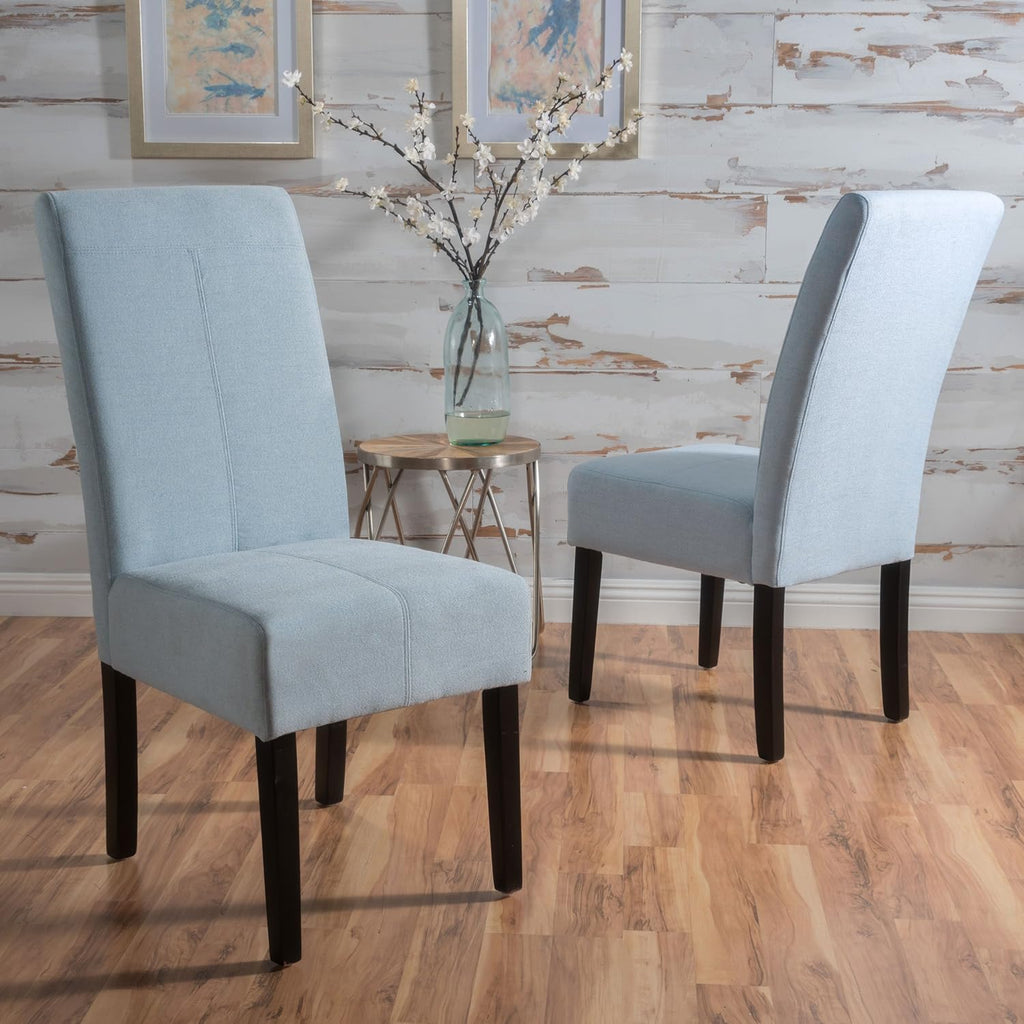 Light Sky Fabric Dining Chairs, 2-Pcs Set R109024