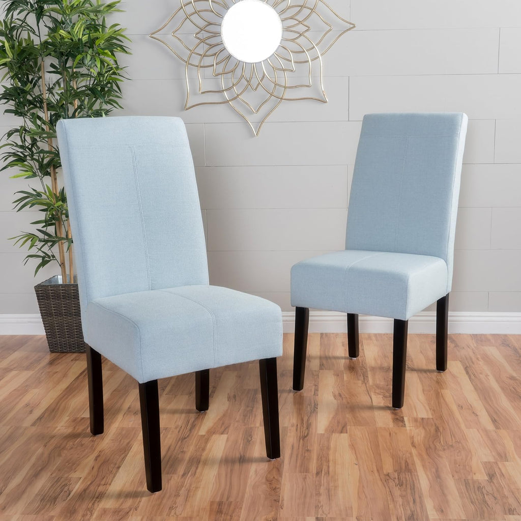 Light Sky Fabric Dining Chairs, 2-Pcs Set R109024