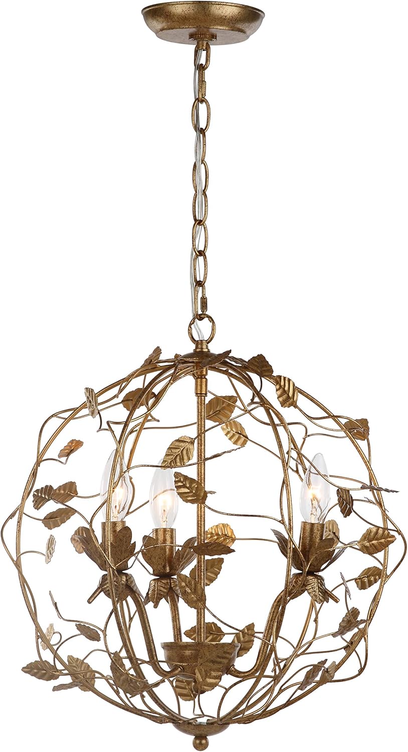 Gold Leaf Chandelier T20680