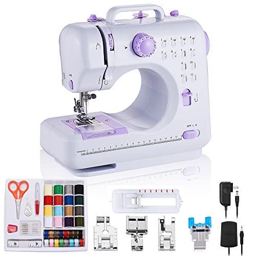 Portable Mini Electric Sewing Machine with 12 Built-in Stitches J392409