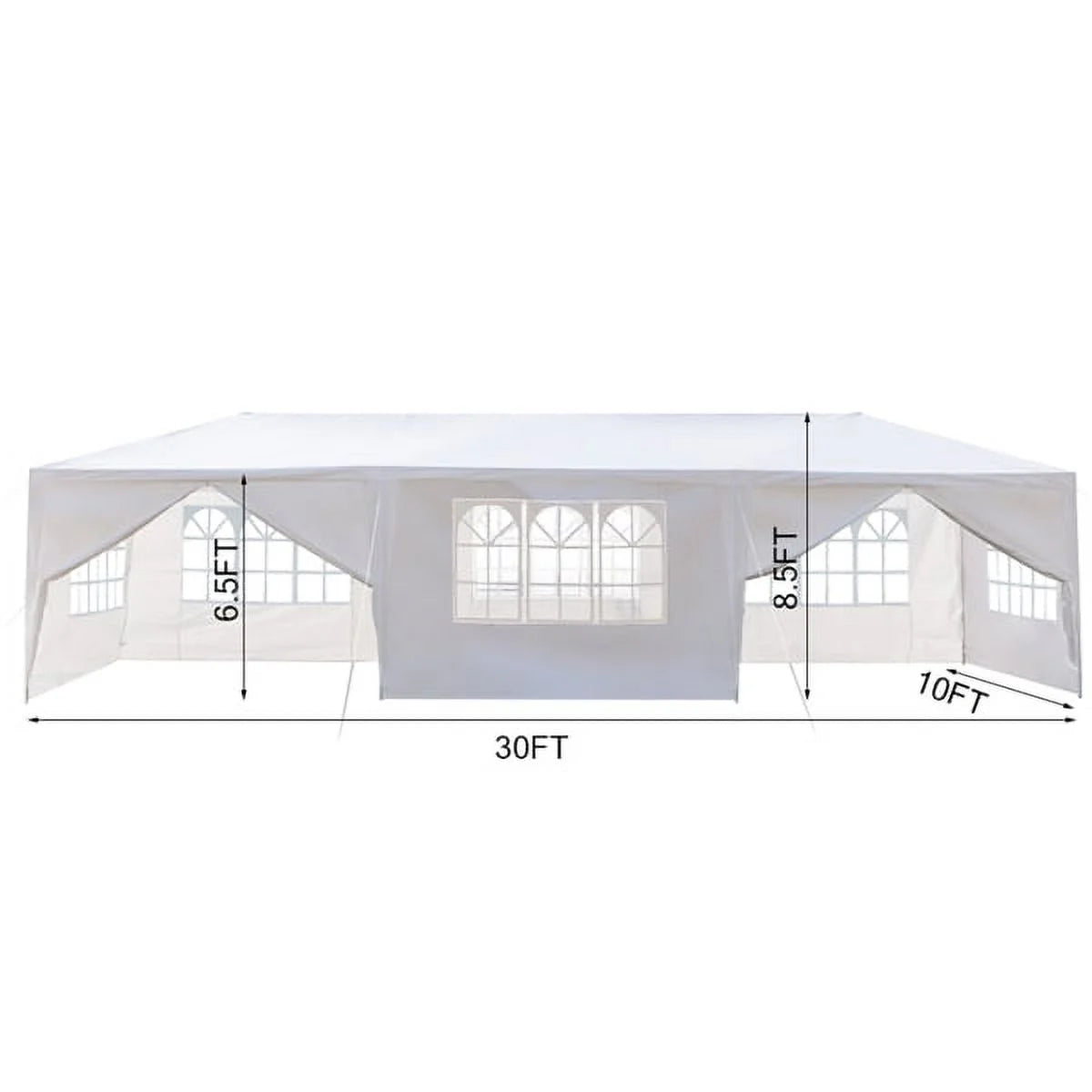 10'x30' Outdoor Canopy Tent with 8 Removable Sidewalls A393646