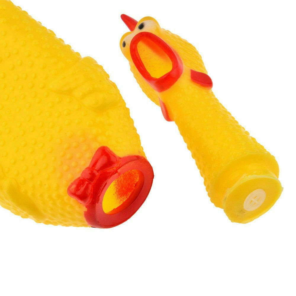 Screaming Rubber Chicken Chew Toy 12" Inches K585