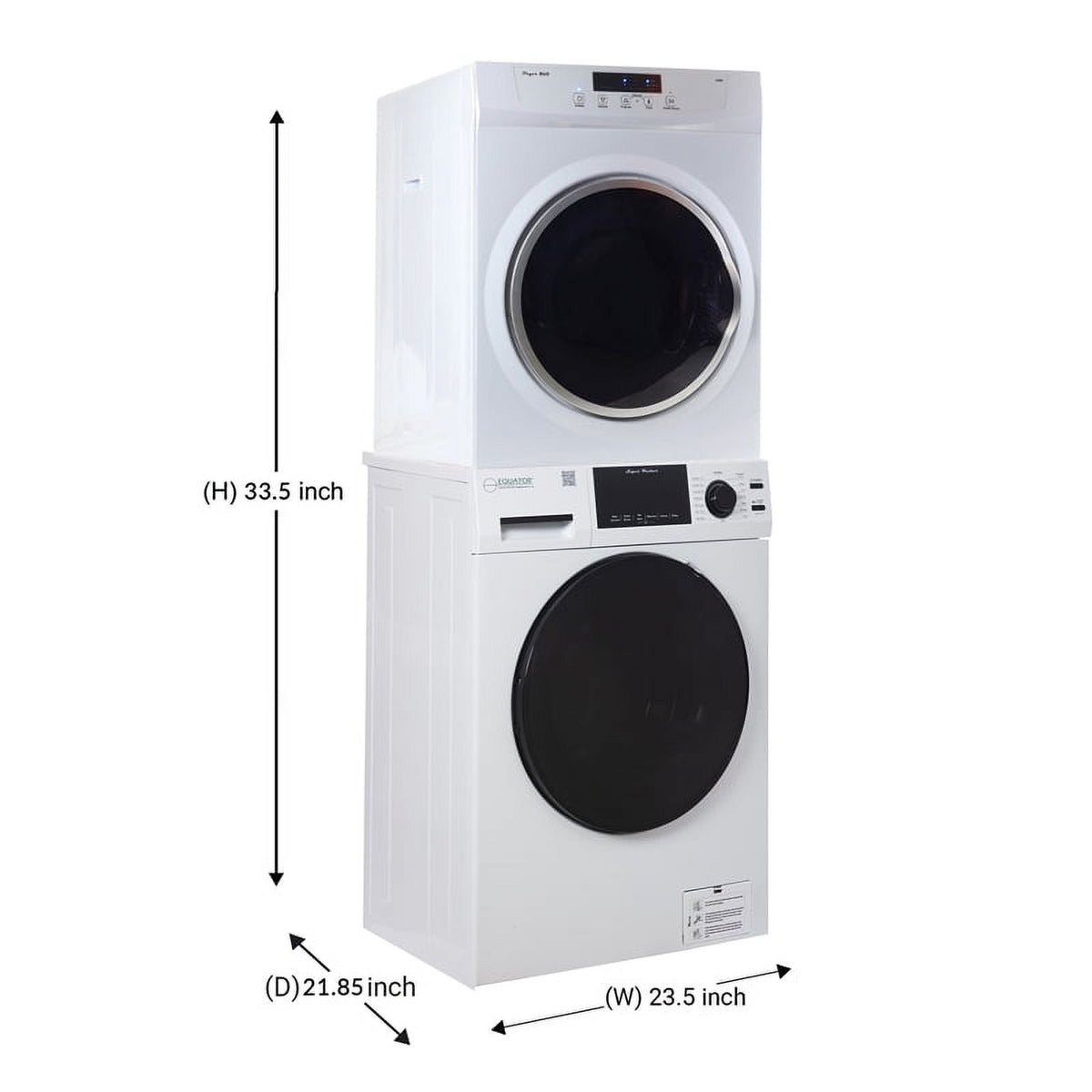 Compact 110V Vented Washer and Dryer Set W263