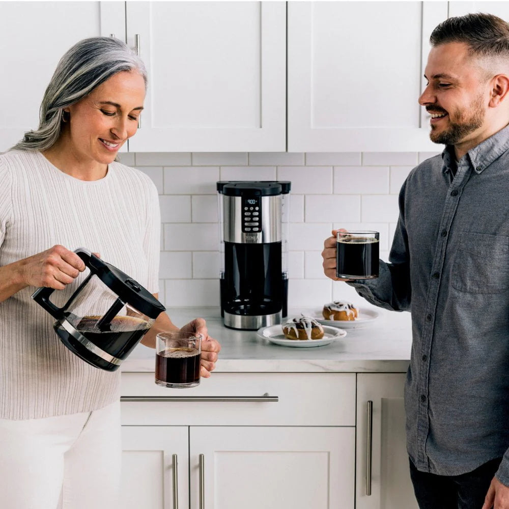 14-Cup Programmable Coffee Maker with Glass Carafe and Permanent Filter J863681