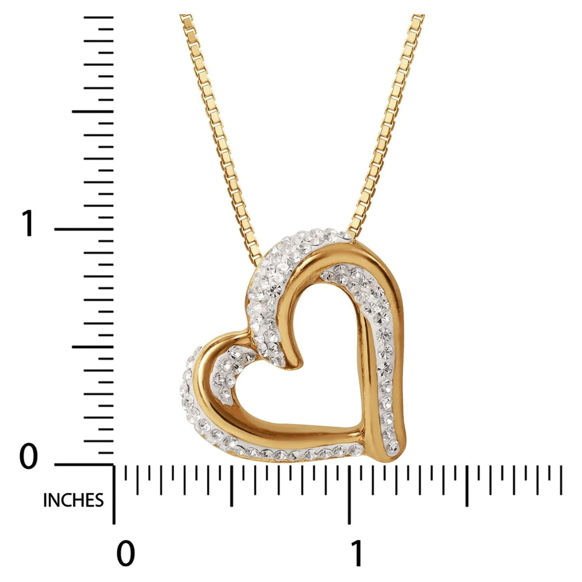 Slide Heart Pendant Necklace V8304