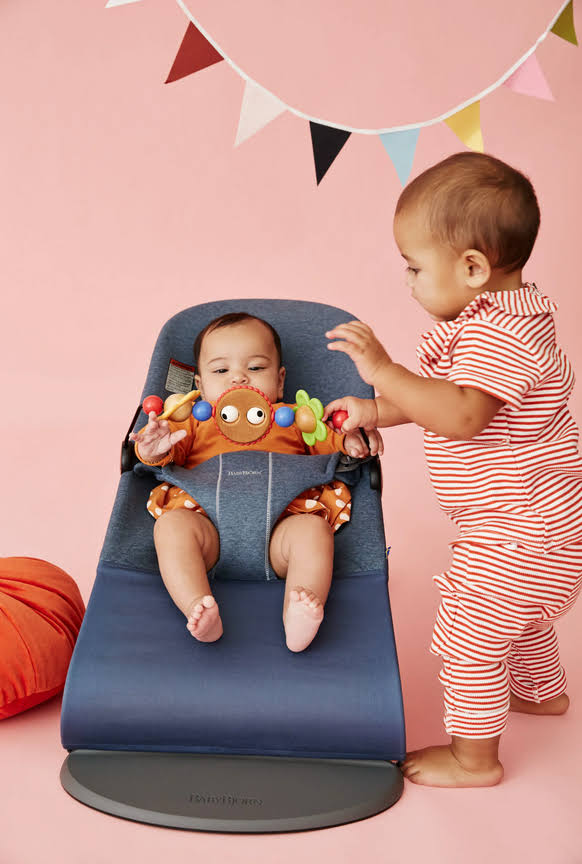 Mesh Greige Baby Bouncer K53285