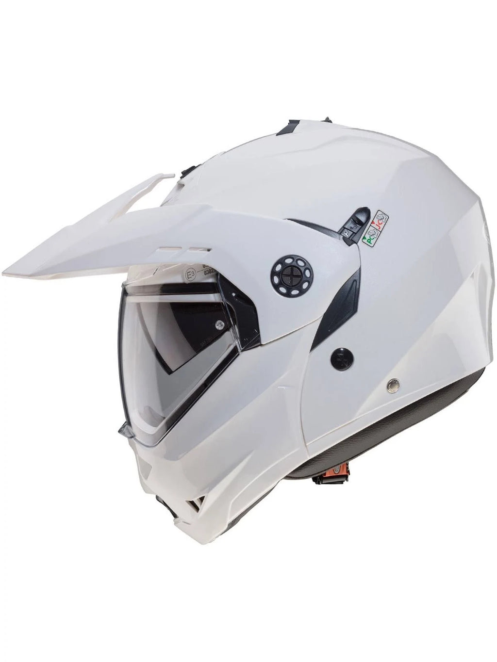 White Tourmax Motorcycle Helmet R354