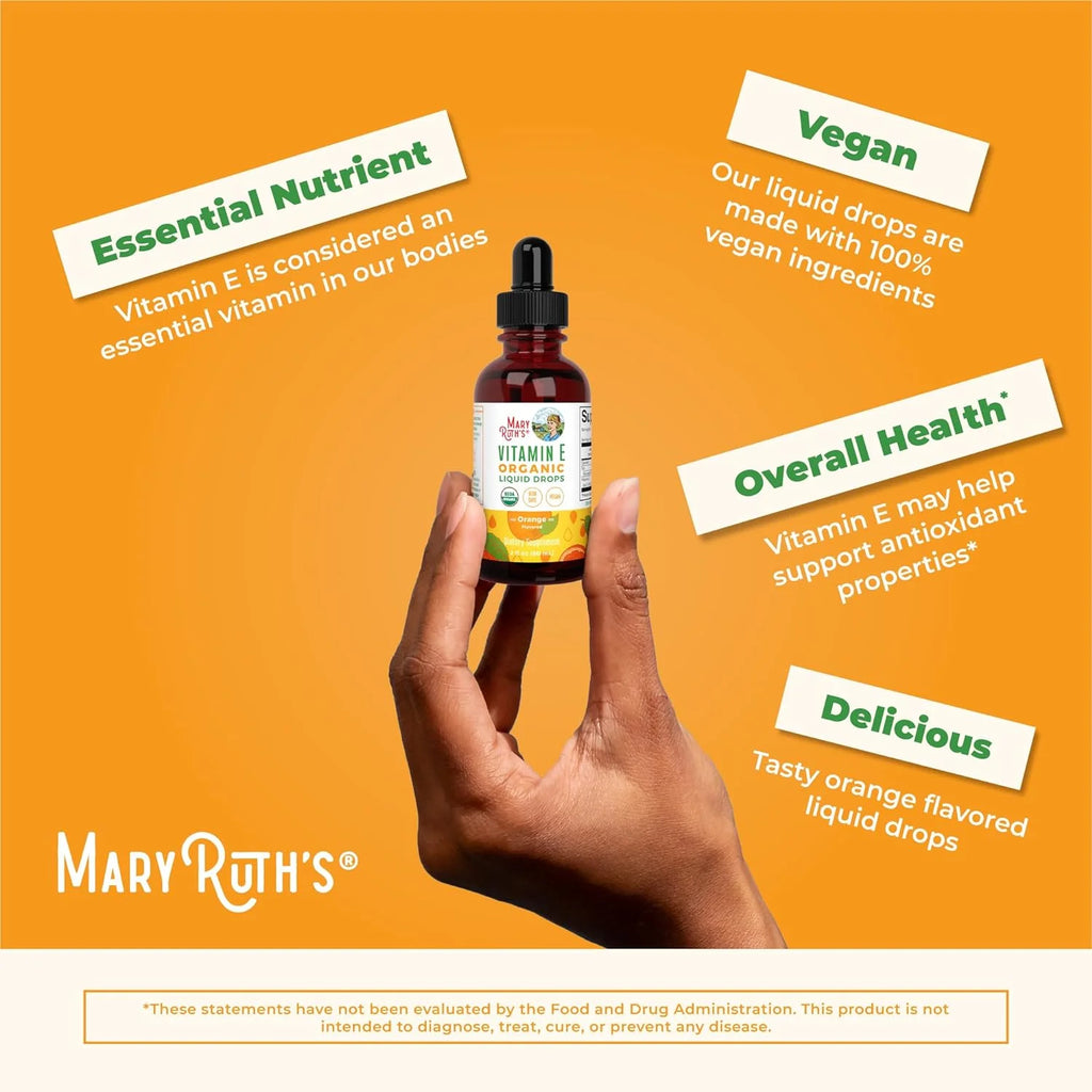 Organic Vitamin E Liquid Drops 2 fl oz C23379