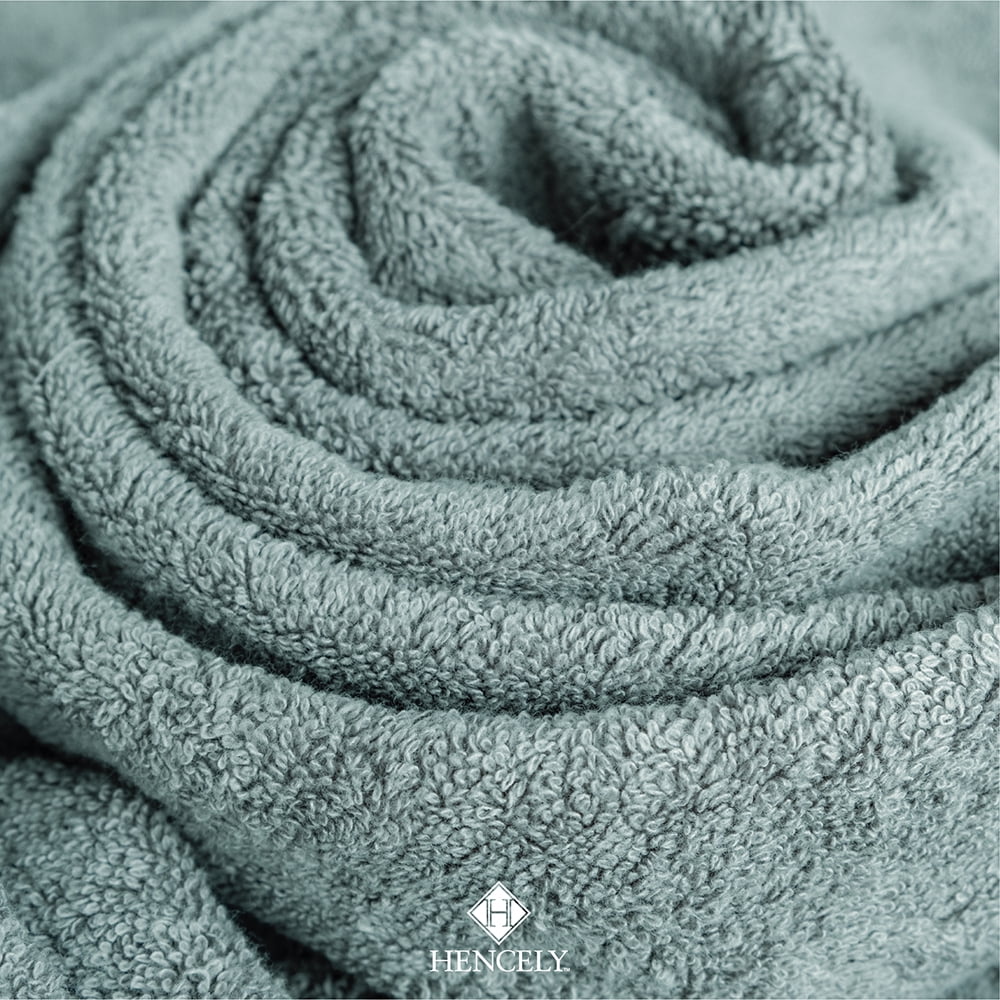 Bath Sheets Set of 2 Cotton Dark Green E641