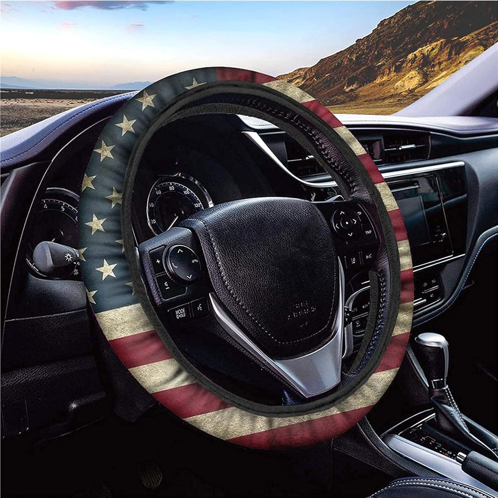 Black Auto Car Steering Wheel Cover 15 inch A8234
