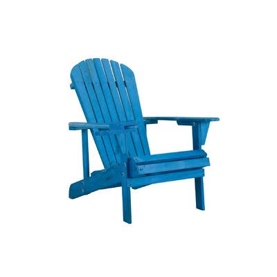 Sky Blue Solid Wood Adirondack Chair B6225