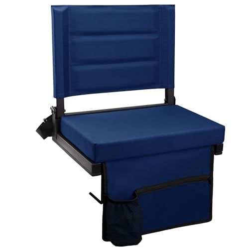 Portable Bleacher Seats with Back Support and Padded Cushion F57670