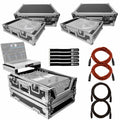 11x22 DJ Mixer Road Case with 2 Rane Twelv K3462