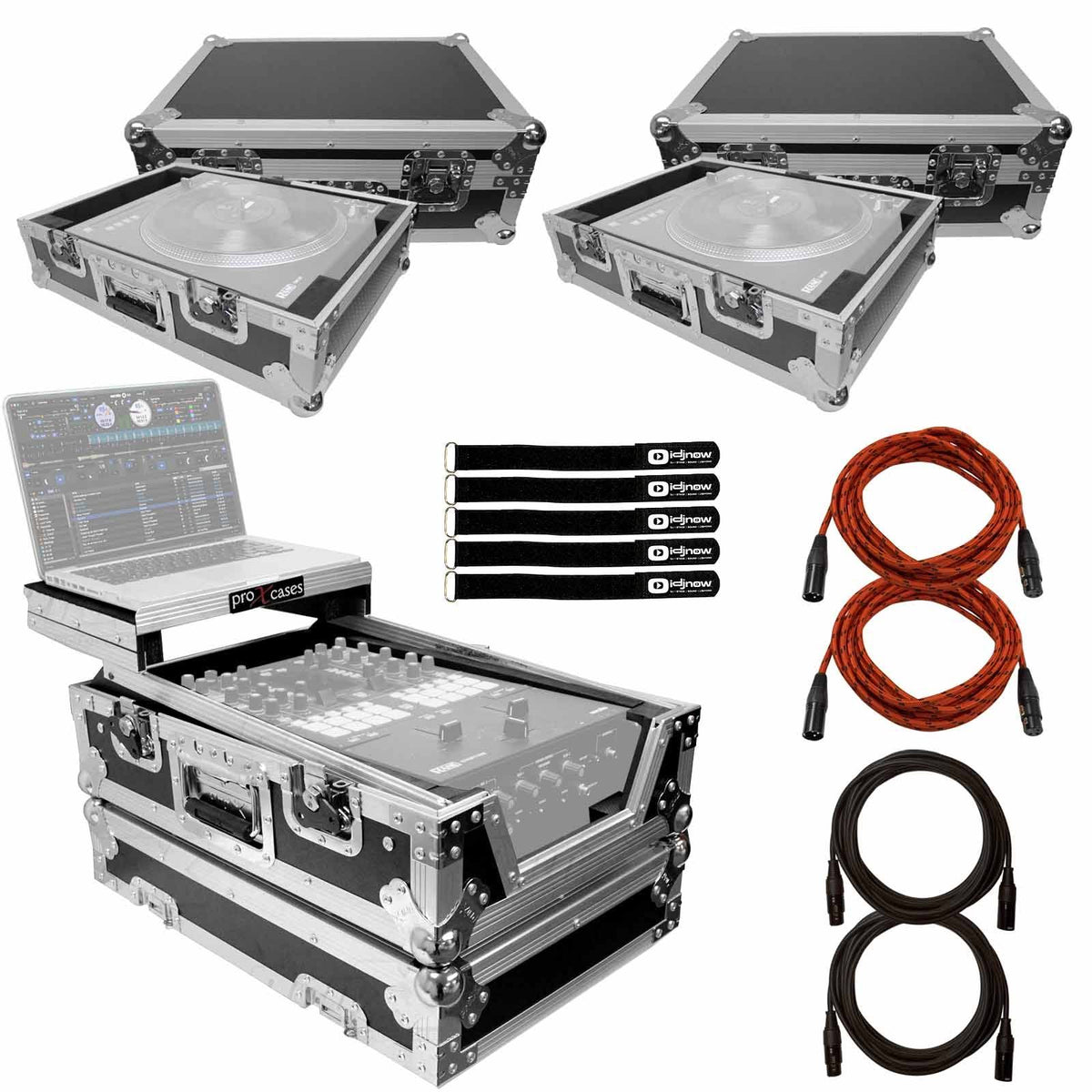 11x22 DJ Mixer Road Case with 2 Rane Twelv K3462