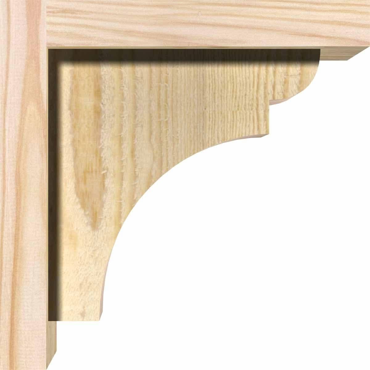 Rough Sawn Corbel with Backplate, Douglas Fir X6921