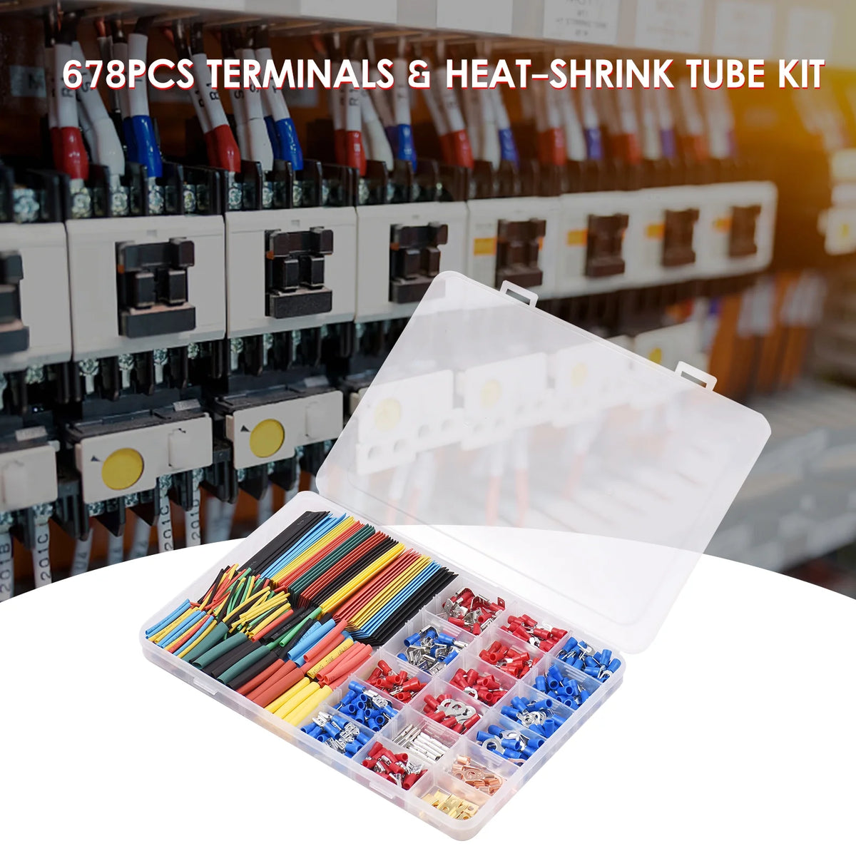 678PCS Terminals & Heat-shrink Tube Kit H621