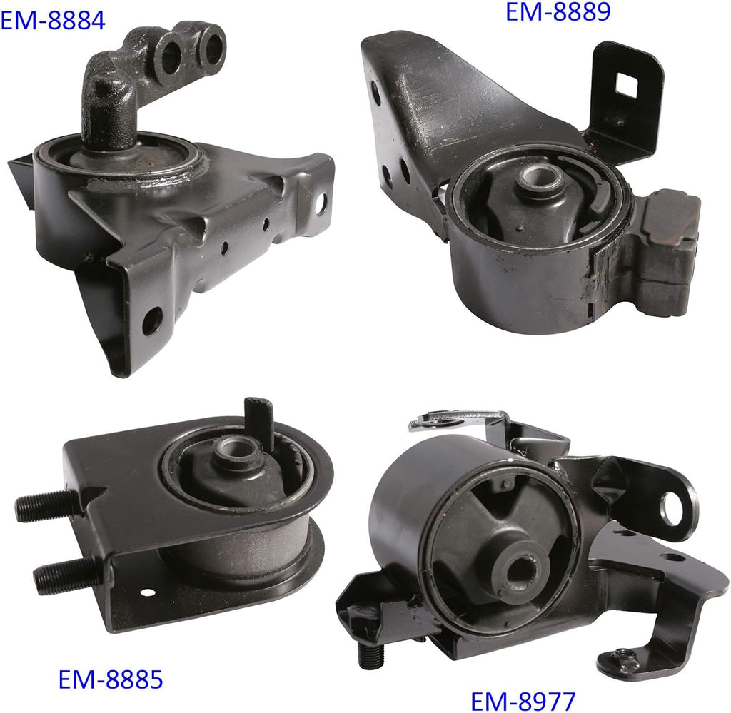4pcs Motor Mounts Kit for Manual Transmission A741890