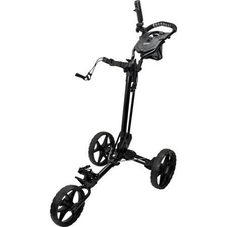 Black 3-Wheel Foldable Golf Push Cart L566574