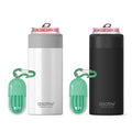 2 Pack Slim Can Kuzie Black/White N1196