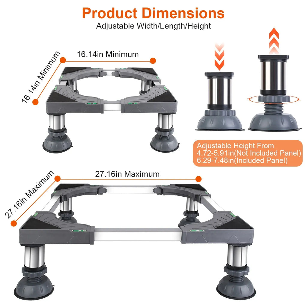 Adjustable Universal Appliance Base Stand W126